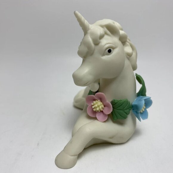 Vintage Ceramic Unicorn Cute Pastel Mythical Figurine Taiwan 90s - Picture 2 of 5